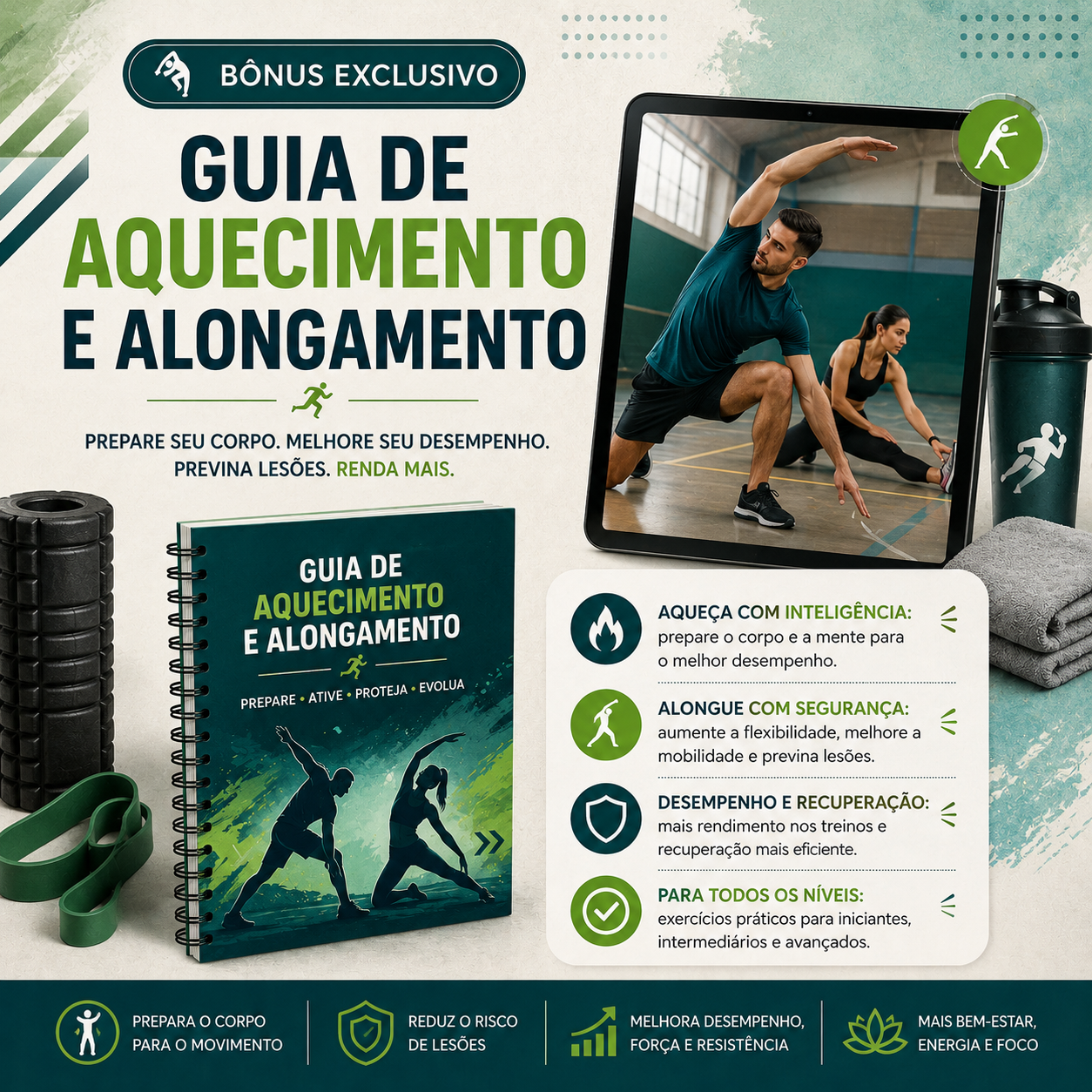 Guia de Aquecimento e Alongamento
