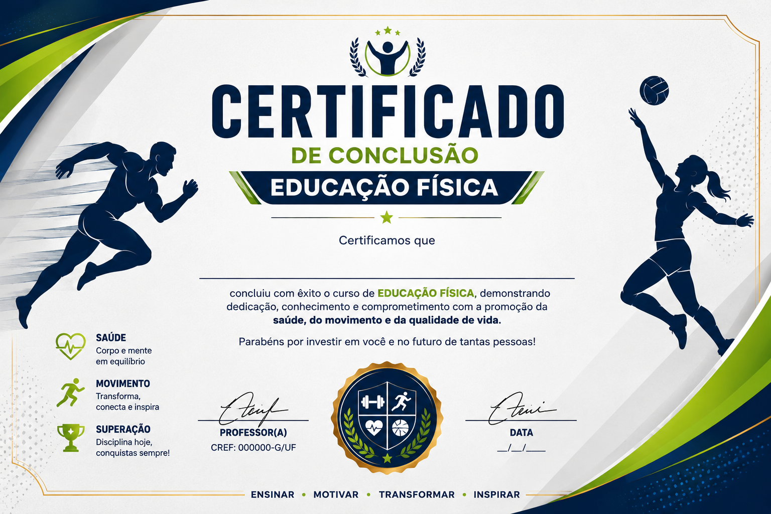 Certificado de Educação Física